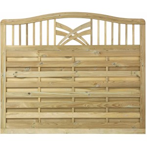 Plus Holz Sichtschutzzaun Rondo Nadelholz druckimprägniert 180 cm x 142/150 cm