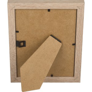 MDF-Bilderrahmen in Eiche gekälkt, 13x18 cm, mit Aufsteller und Aufhängung.
