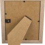MDF-Bilderrahmen in Eiche gekälkt, 13x18 cm, mit Aufsteller und Aufhängung.