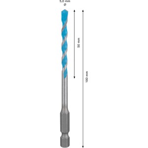 Bosch Expert Multi Construction Bohrer Hex-9, 5 mm, Universalbohrer für präzise Bohrungen.