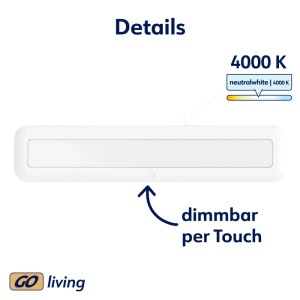 Müller-Licht LED-Akku-Unterbauleuchte Mobina Gen2 Touch 30 cm