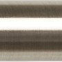 Gardinenstange Edelstahl, silberfarben, 200 cm für Vorhänge und Gardinen.