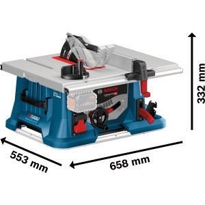 Bosch Professional Akku-Tischkreissäge GTS 18V-216 mit Tisch GTA 560 Solo, Abmessungen