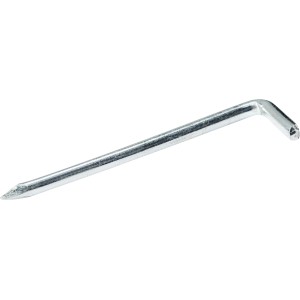 Hakennagel, Ø 3 mm x 50 mm, 50 Stück, aus blauem Stahl, geeignet zum Aufhängen von Bildern.