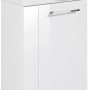 Fackelmann Waschbeckenunterschrank SBC, weiß, 44 cm breit, mit Waschbecken und Griff.
