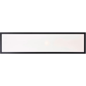 Schwarze, rechteckige LED-Deckenleuchte Briston, 100x25 cm, für Flur und Gang.