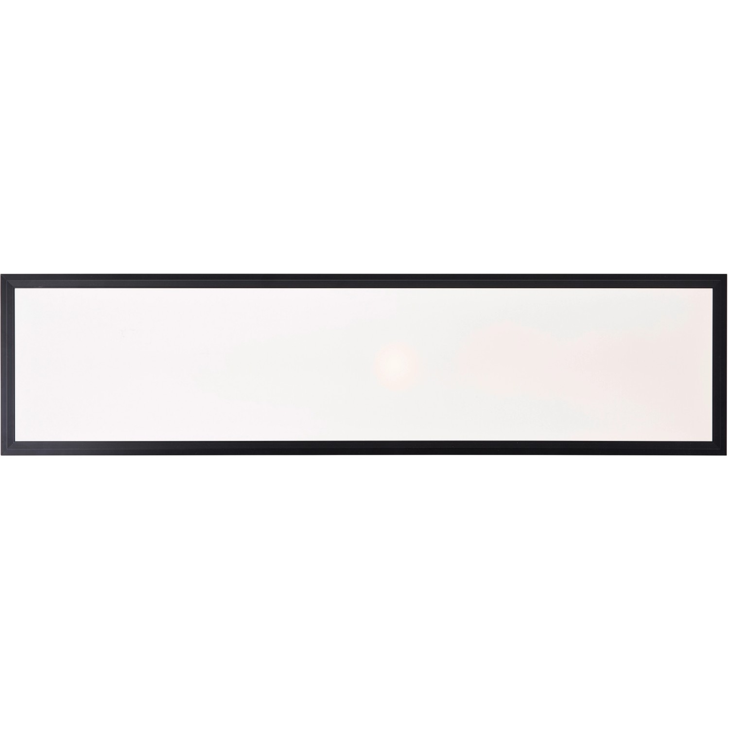 Schwarze, rechteckige LED-Deckenleuchte Briston, 100x25 cm, für Flur und Gang.