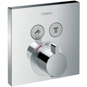 Hansgrohe ShowerSelect Thermostat Unterputz Chrom für 2 Verbraucher.