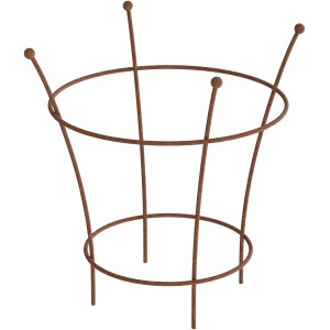 Eleo Pflanzenstütze Grosetto, 68 cm, unbeschichtet, für Garten und Beet.