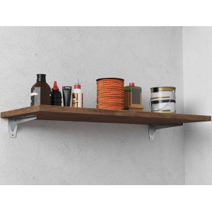 Metall-Konsole 5,3x28x10 cm, verzinkt, zur Montage von Regalböden.