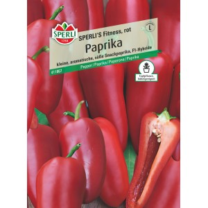 Samenpackung Sperli's Fitness rote Paprika, F1-Hybride, Snackpaprika.