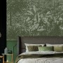 LOOKS Fototapete Rainforest Grün im Schlafzimmer, detailreiches Dschungelmotiv.