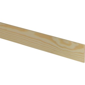 Fichte Flachleiste, 5x46x2400 mm, für Bastelarbeiten und Innenausbau.