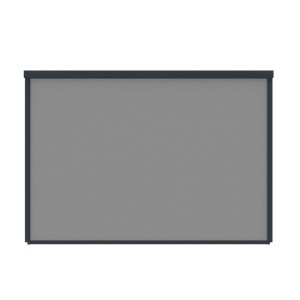 Graphitgraues Weide Sonnenrollo 4 Meter für Pergola. Rechteckiger Sonnenschutz und Sichtschutz.