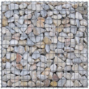 Gabiona Gabionenkorb 30x30x30 cm, gefüllt mit Natursteinen. Ideal für Einfassungen und Mauersysteme.