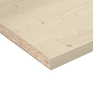 Kaindl Arbeitsplatte Fichte Washed White 280 cm x 63,5 cm x 2,8 cm