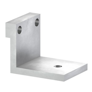 GS Terrassen Bodenanker XXL Alu Blank