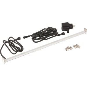 Ubbink LED Leiste 60 cm für Wasserfall mit Trafo und 35 LEDs, geeignet zur Teichdeko.