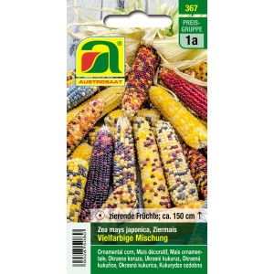 Austrosaat Ziermais Vielfarbige Mischung Samen, mehrfarbige Kolben.