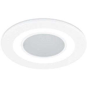 Weißer, matter Trio LED Einbauspot Core, 5W, 450 lm. Einbaustrahler für Deckenmontage.