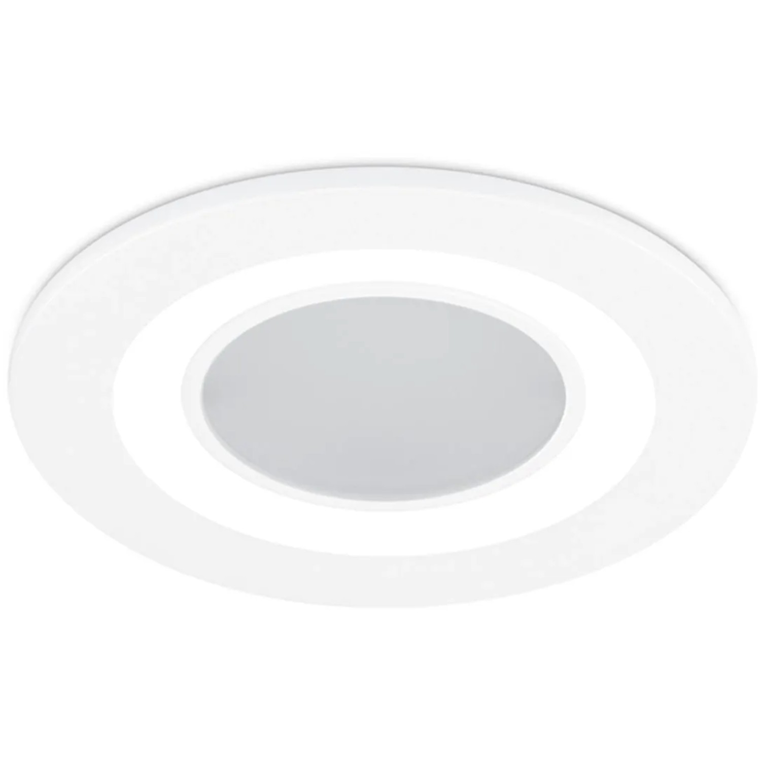 Weißer, matter Trio LED Einbauspot Core, 5W, 450 lm. Einbaustrahler für Deckenmontage.