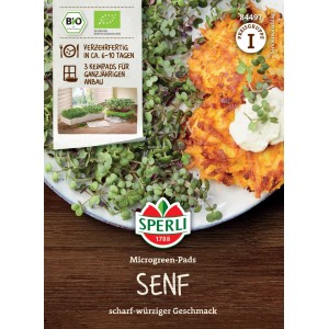 Sperli Saatgut BIO Microgreen-Pads Senf