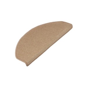 KARAT Velours Stufenmatte Dynasty Atmungsaktiv Hellbraun 23,5 x 65 cm Halbrund
