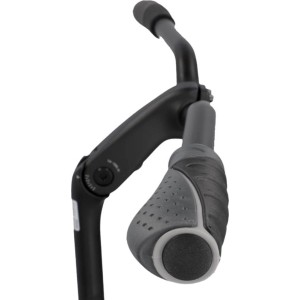 Fischer Trio Ergonomische Lenkergriffe in Schwarz-Grau für hohen Komfort und sicheren Halt.