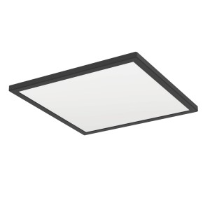 Schwarze LED-Deckenleuchte Rovito-R von Eglo, 39 cm, für moderne Beleuchtung.