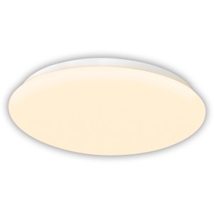 Weiße LED-Deckenleuchte Mesa von Näve mit Bewegungsmelder für Innenräume.