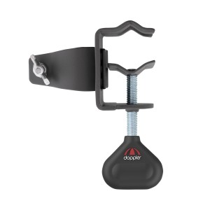 Doppler Tischklammer für Gartenschirm, anthrazit, zur Befestigung am Tisch.