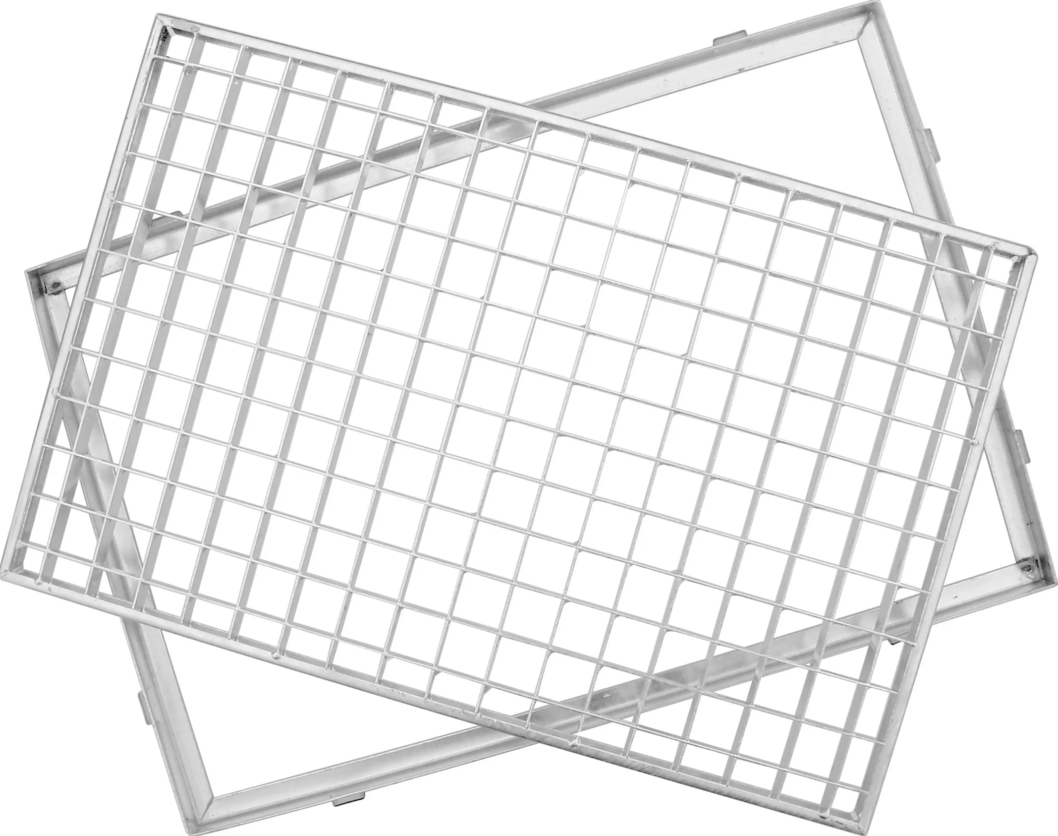 SPH Gitterrost Verzinkt 500x800 Mm – Mit Winkelzarge, Maschenweite 30x10 Mm, Gesamthöhe 23 Mm, Feuerverzinkt
