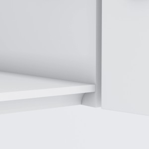 Detailaufnahme: Held Möbel Hängeschrank Turin, Graphit/Wotaneiche, mit Einlegeboden.