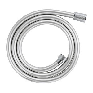 Grohe QuickFix Brauseschlauch VitalioFlex, 150 cm, Chrom, aufgerollt.