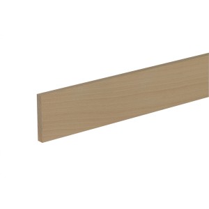 FN Neuhofer Flachleiste aus Buche, unbehandelt, 10x60x1900 mm, ideal für Bastelarbeiten.
