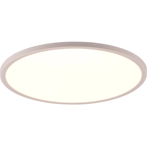 Weiße, runde Reality LED Deckenleuchte Aureo, 40x40cm, für Wohnräume mit einstellbarer Lichtfarbe.