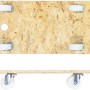 Wagner Transporthilfe mit OSB-Platte, 250 kg Tragkraft, 575x300 mm, vier Rollen.