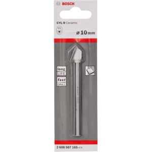 Bosch Fliesenbohrer CYL-9 Ceramic, 10 mm, für präzise Bohrungen in Fliesen.