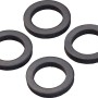 Vier schwarze Dichtungsringe aus Gummi, 1,5 mm stark, für Mischdüsen M24 x 1.
