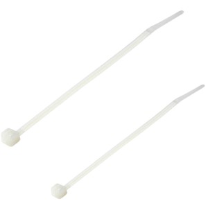 Weiße REV Kabelbinder, 380 mm, 25 Stück, zum Befestigen von Kabeln.