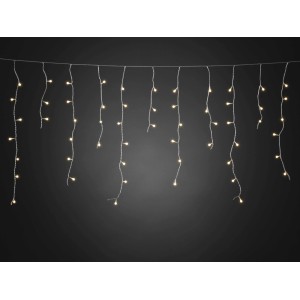 Konstsmide LED Lichtervorhang Eisregen Globes 400 warmweiße LEDs innen und außen