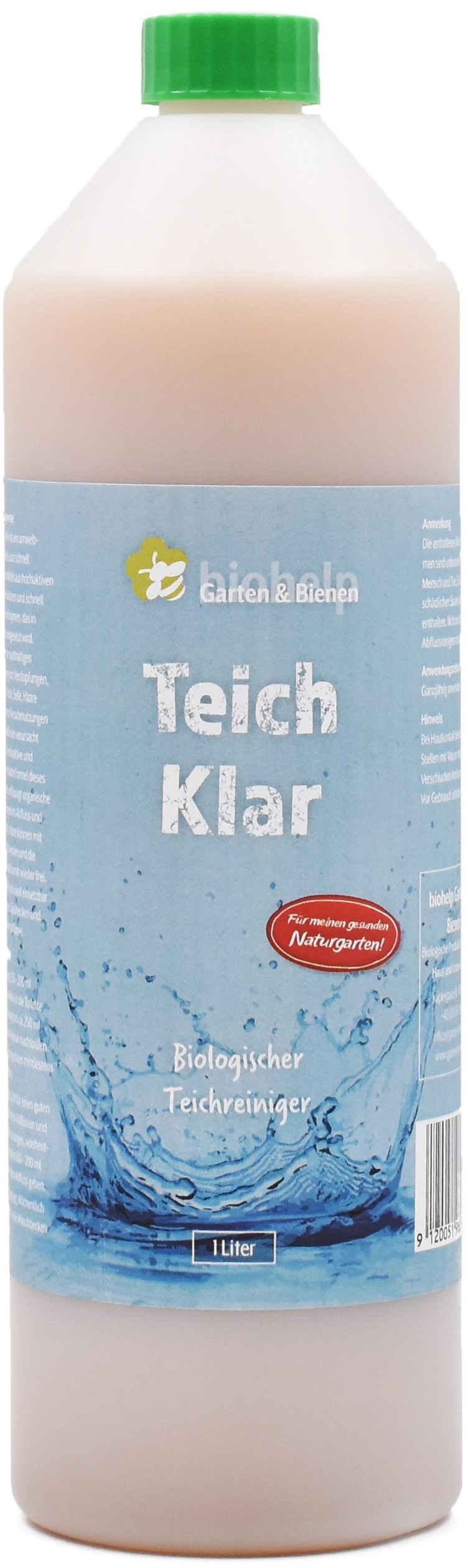 Biohelp Garten und Bienen "Teich Klar" Biologischer Teichreiniger 1 l