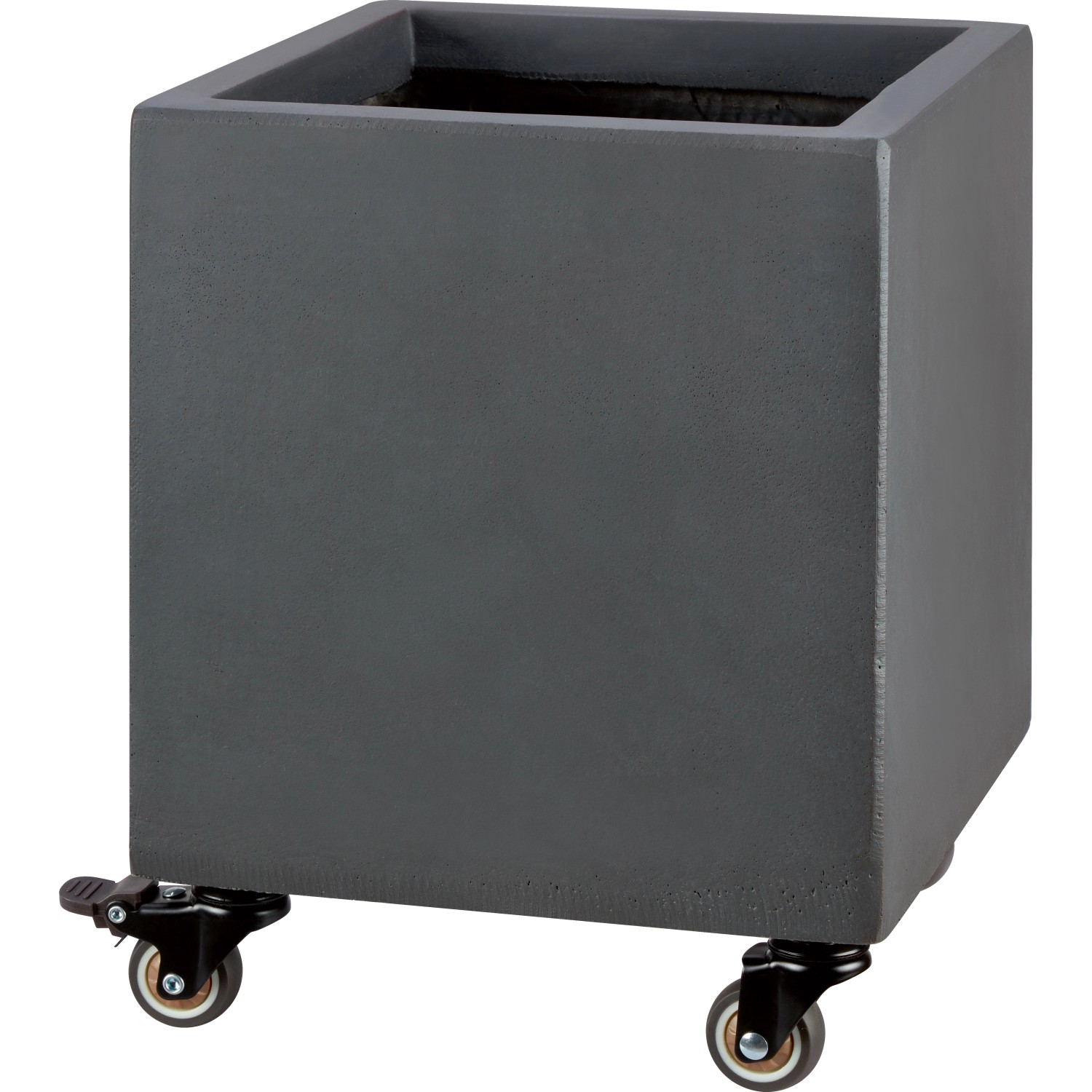 Pflanztopf mit Rollen Granit 25 cm x 25 cm x 25,5 cm kaufen bei OBI