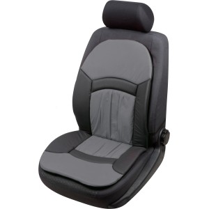 OBI Sitzauflage Algo, schwarz-grau, für Autositz mit Seitenairbag geeignet.