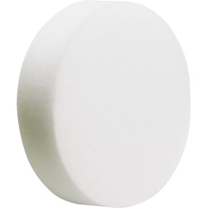 LUX Haft-Polierschwamm Comfort, Ø 125 mm, weißer Polieraufsatz für Exzenterschleifer.