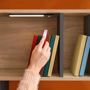 Emuca USB Wiederaufladbare LED Wandleuchte Kaus mit Berührungssensor L600 mm Kunststoff und Aluminium Matt Eloxiert