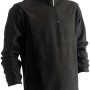 Schwarzer Herock Fleece Sweater Antalis, Größe S, mit kurzem Reißverschluss für Arbeitskleidung.