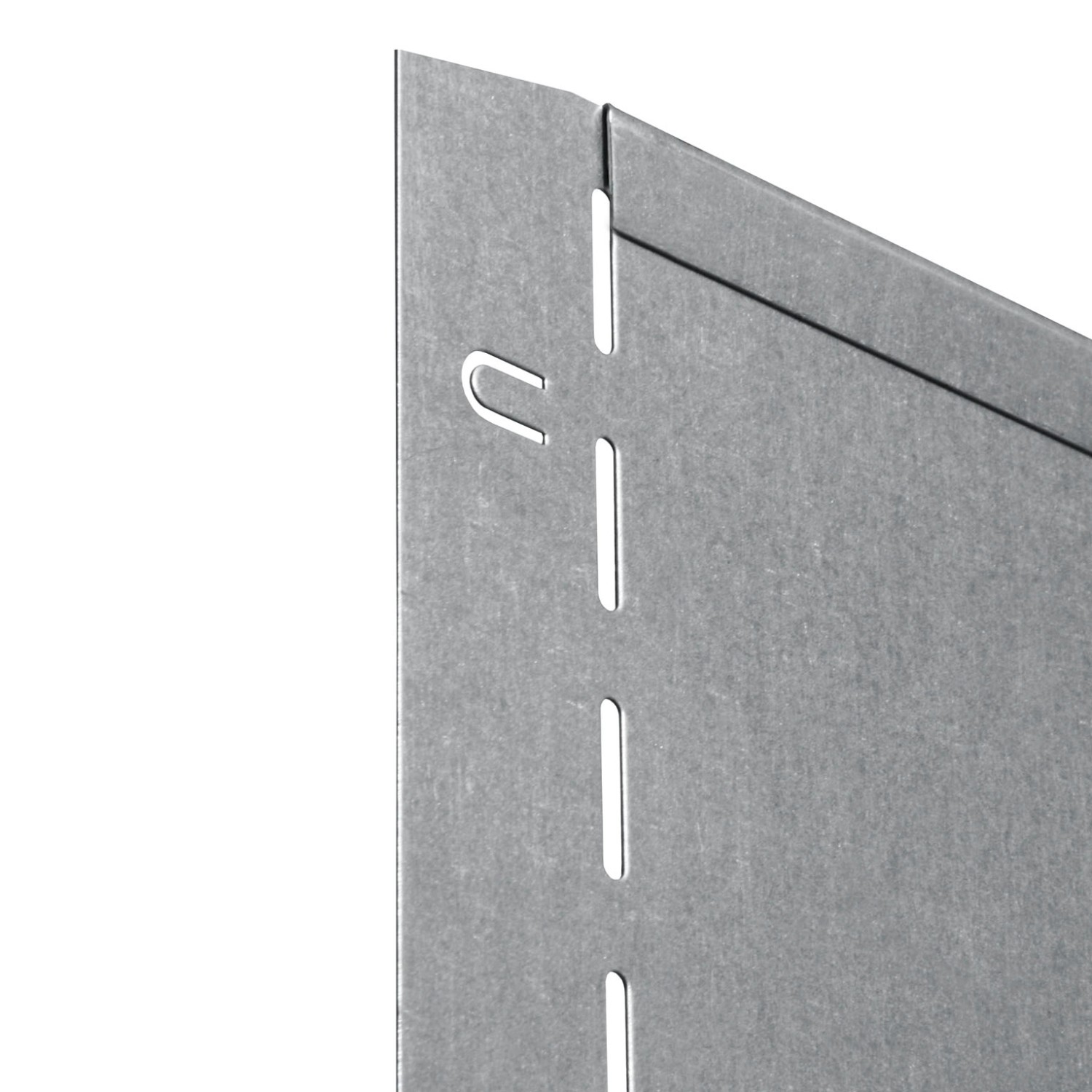 Detailansicht: Bellissa Rasenkante, verzinkt, mit Verbindungssystem.