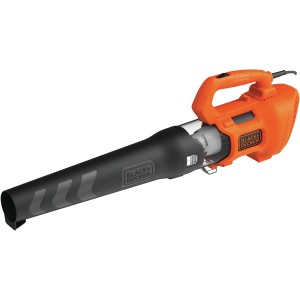 Black+Decker Elektro-Laubbläser BEBL185, 1850 W, orange/schwarz. Axial-Laubgebläse für Garten und Hof.