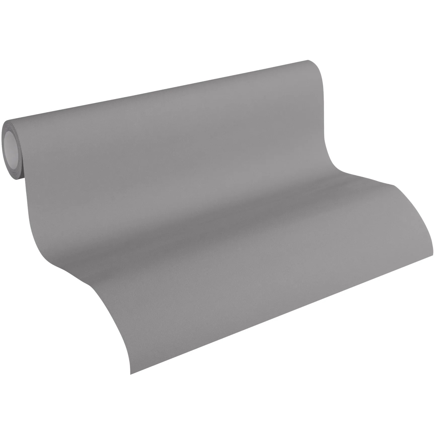 Rolle A.S. Création Vliestapete Uni Grau, Dekorative Tapete